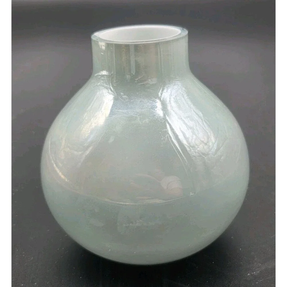 Pier 1 Midge Cased Glass Vase Seafoam Green